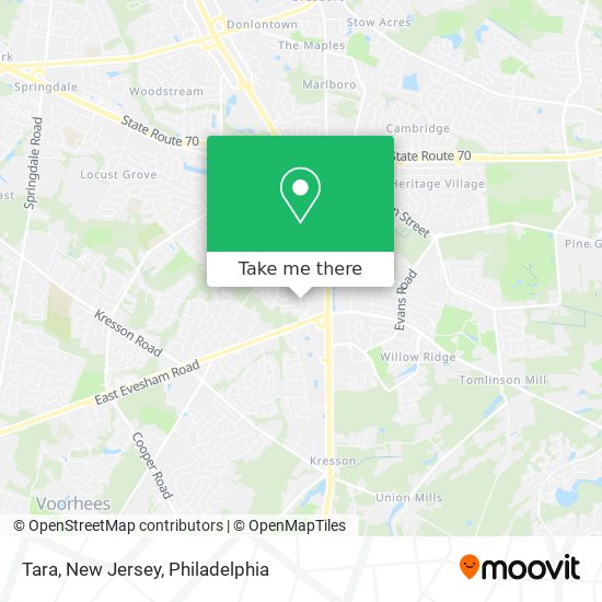 Tara, New Jersey map
