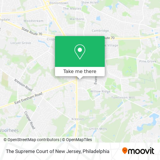 The Supreme Court of New Jersey map