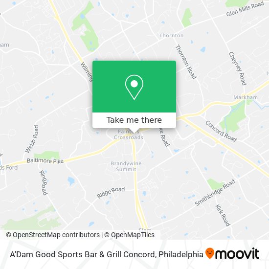 Mapa de A'Dam Good Sports Bar & Grill Concord