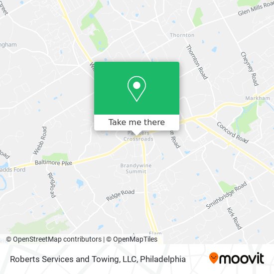 Roberts Services and Towing, LLC map