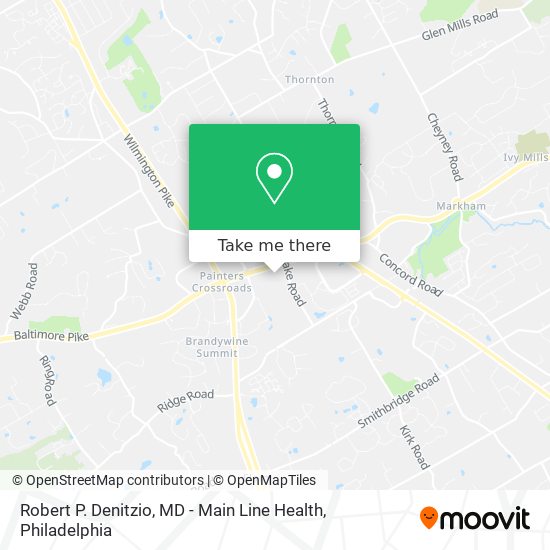 Robert P. Denitzio, MD - Main Line Health map