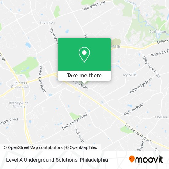 Level A Underground Solutions map
