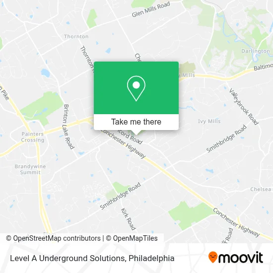 Level A Underground Solutions map