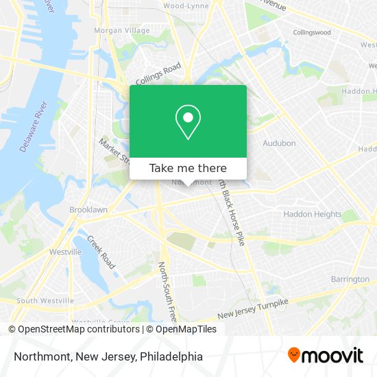 Northmont, New Jersey map