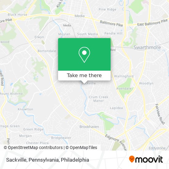 Mapa de Sackville, Pennsylvania
