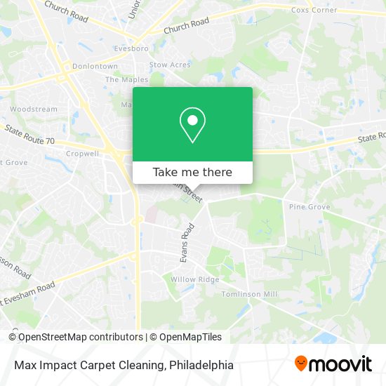 Max Impact Carpet Cleaning map