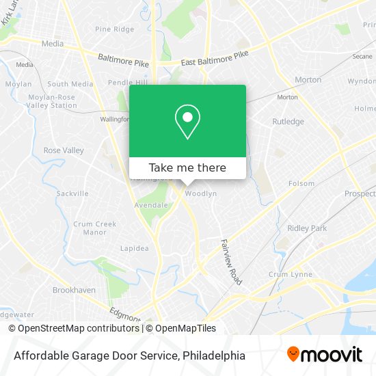 Mapa de Affordable Garage Door Service