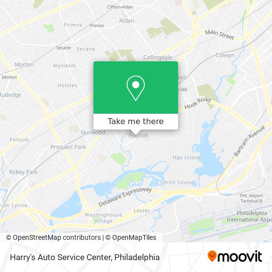 Harry's Auto Service Center map