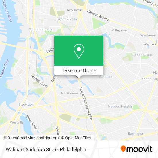 Mapa de Walmart Audubon Store