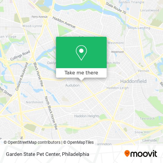 Mapa de Garden State Pet Center