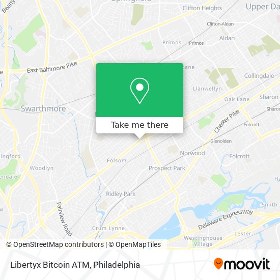 Mapa de Libertyx Bitcoin ATM