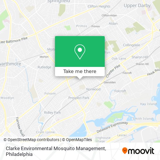 Clarke Environmental Mosquito Management map