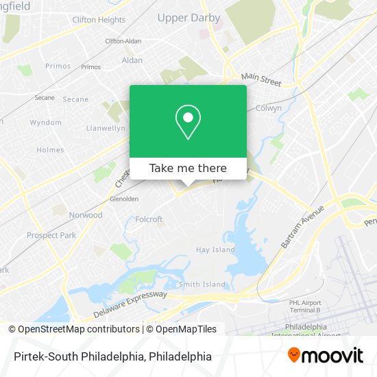 Pirtek-South Philadelphia map