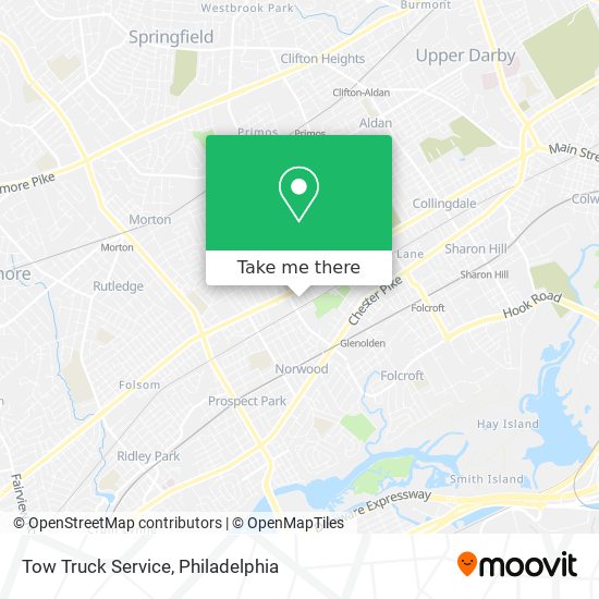 Mapa de Tow Truck Service