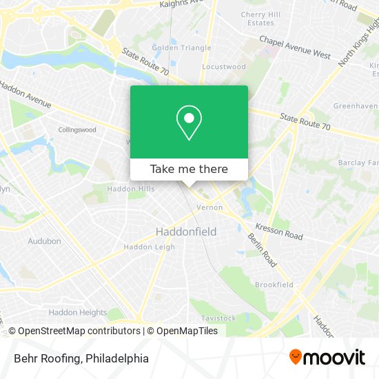 Behr Roofing map