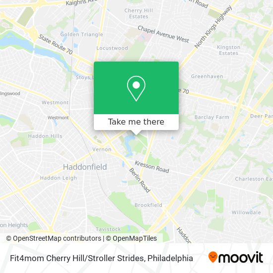 Fit4mom Cherry Hill / Stroller Strides map