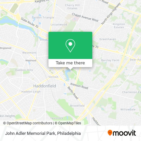 John Adler Memorial Park map