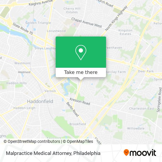 Malpractice Medical Attorney map