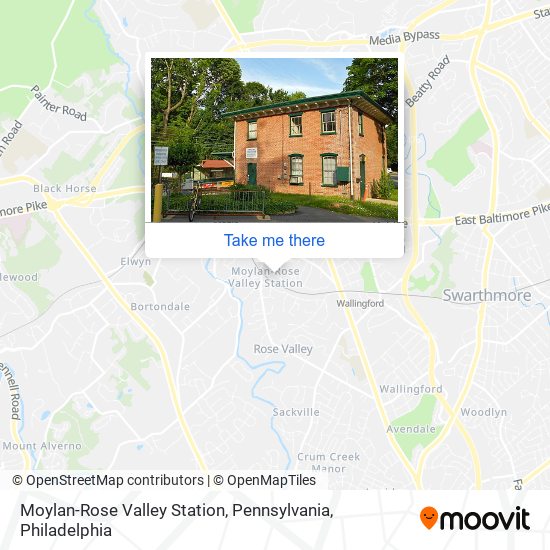 Mapa de Moylan-Rose Valley Station, Pennsylvania
