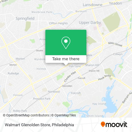 Walmart Glenolden Store map