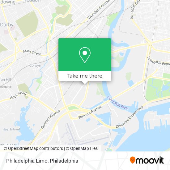 Philadelphia Limo map