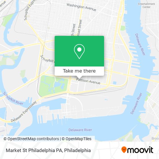 Market St Philadelphia PA map