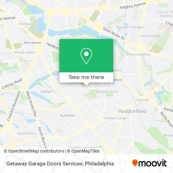 Getaway Garage Doors Services map