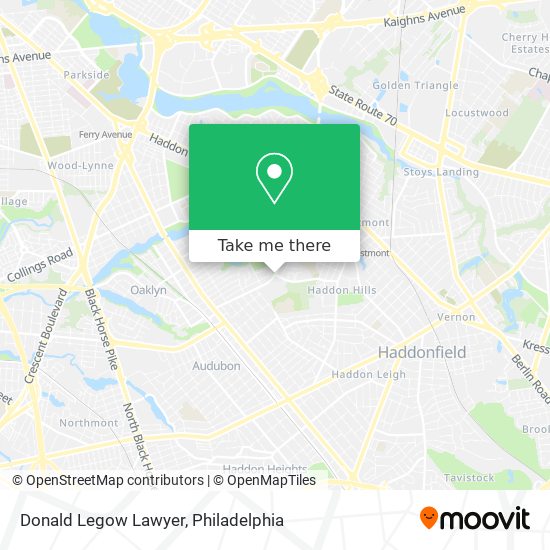 Donald Legow Lawyer map