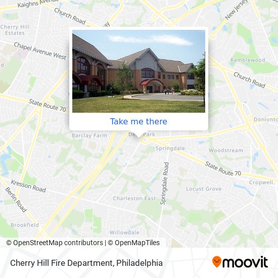 Mapa de Cherry Hill Fire Department