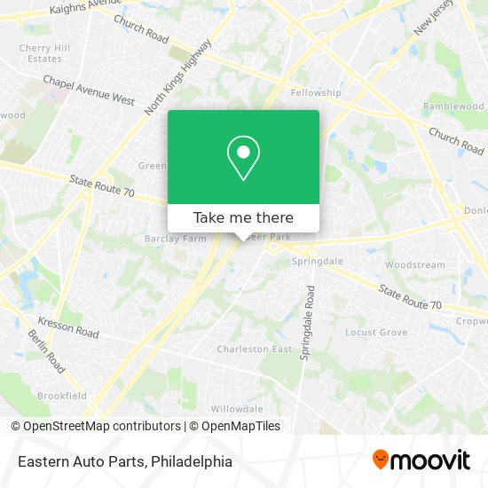 Eastern Auto Parts map