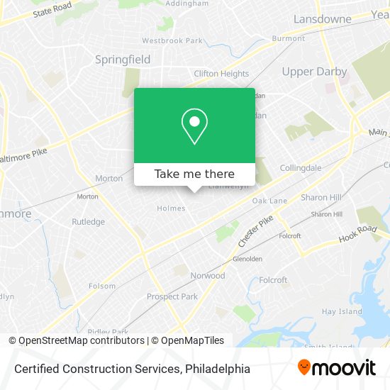 Certified Construction Services map