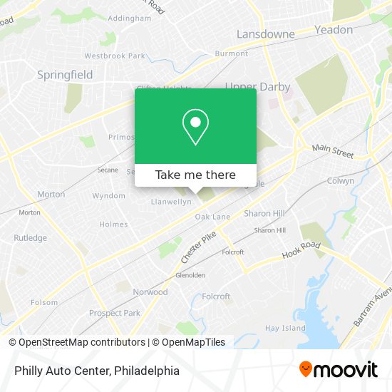 Philly Auto Center map