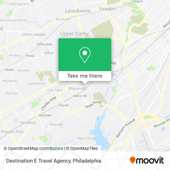 Destination E Travel Agency map