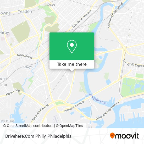 Mapa de Drivehere.Com Philly