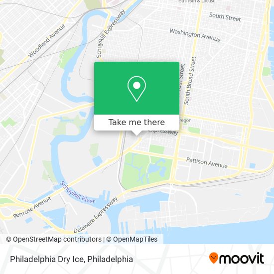 Mapa de Philadelphia Dry Ice