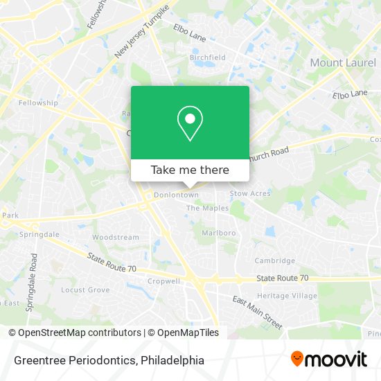 Greentree Periodontics map