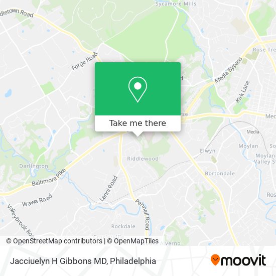 Jacciuelyn H Gibbons MD map