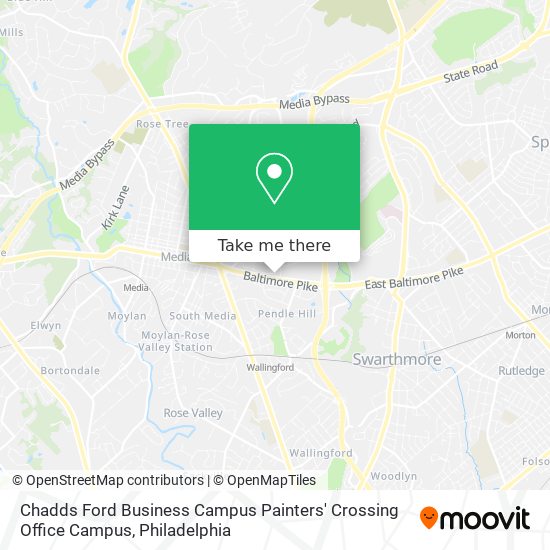 Mapa de Chadds Ford Business Campus Painters' Crossing Office Campus