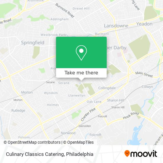 Culinary Classics Catering map