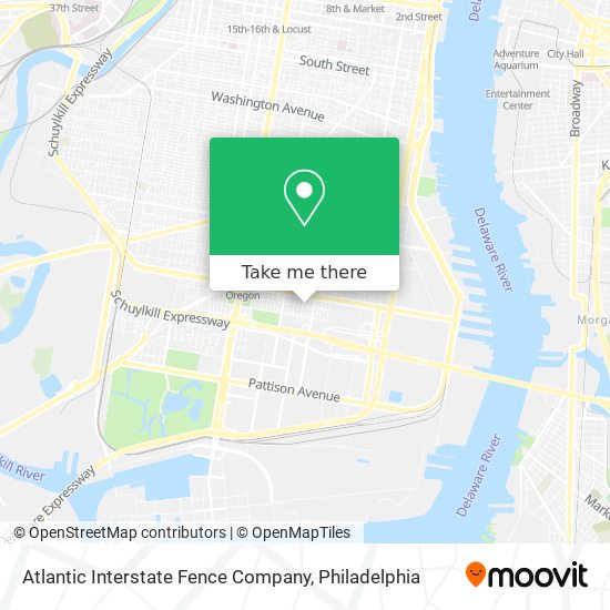 Atlantic Interstate Fence Company map