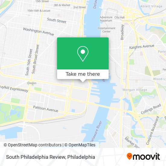South Philadelphia Review map