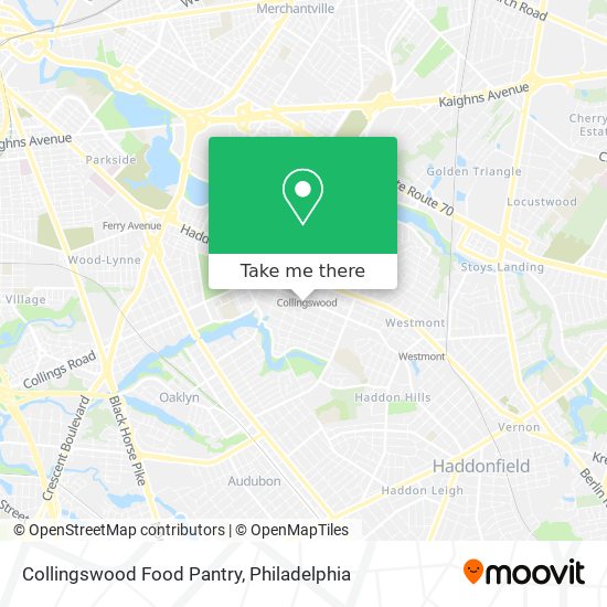 Collingswood Food Pantry map