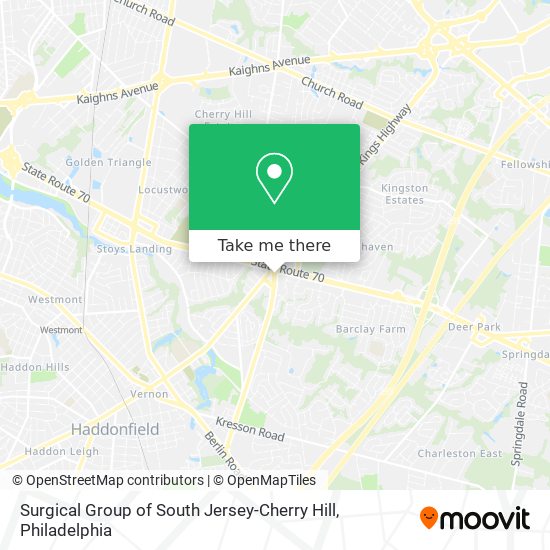 Mapa de Surgical Group of South Jersey-Cherry Hill