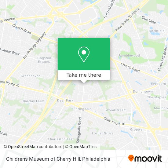 Childrens Museum of Cherry Hill map