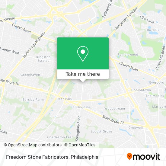 Freedom Stone Fabricators map