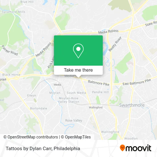 Mapa de Tattoos by Dylan Carr