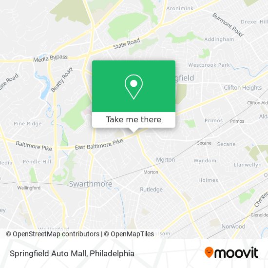 Mapa de Springfield Auto Mall