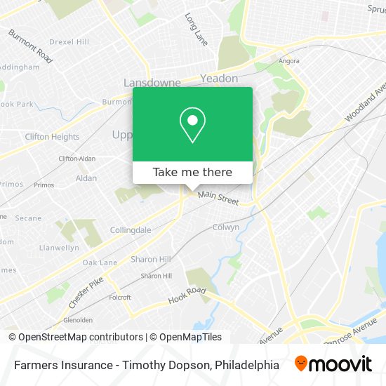 Farmers Insurance - Timothy Dopson map