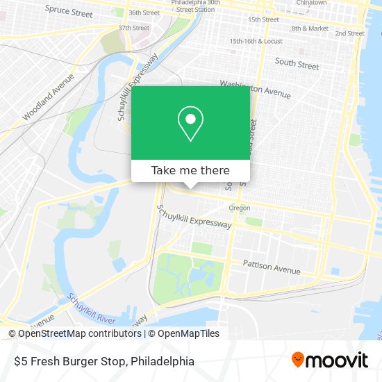 Mapa de $5 Fresh Burger Stop