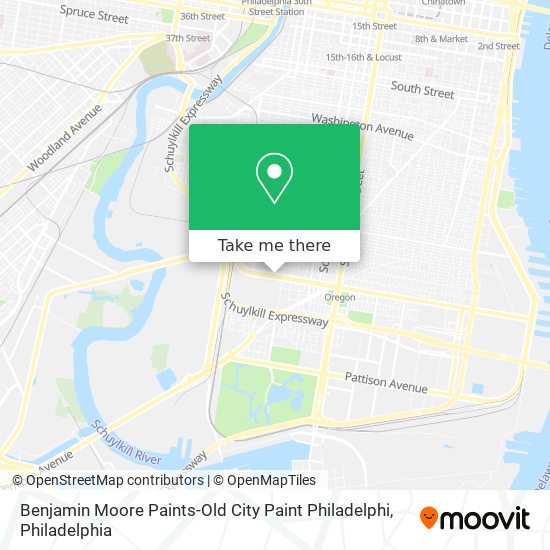 Benjamin Moore Paints-Old City Paint Philadelphi map